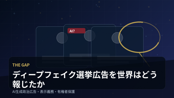 ディープフェイク選挙広告を世界はどう報じたか