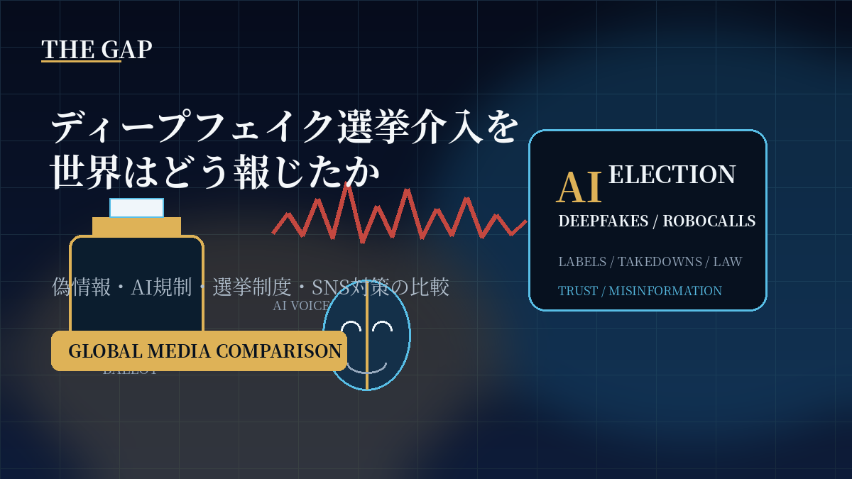 ディープフェイク選挙介入を世界はどう報じたか