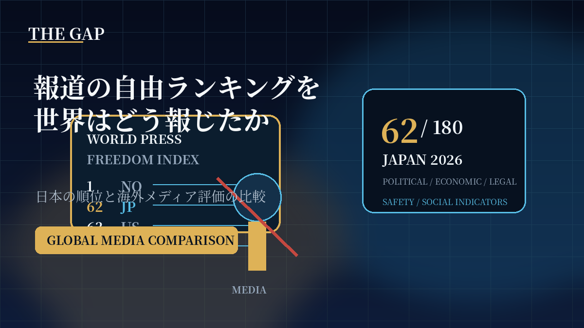 報道の自由ランキングを世界はどう報じたか