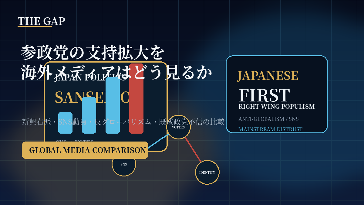 参政党の支持拡大を海外メディアはどう見るか